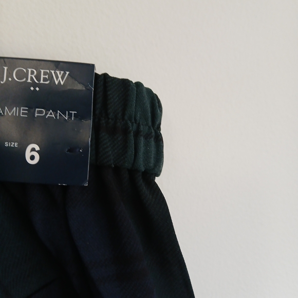 NWT π©βοΈJ Crew - Green, Blue, Black Watch Plaid Holland Pant - Size 6 - Picture 8 of 9